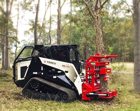 cat skid steer tree cutter|tree removal skid steer attachments.